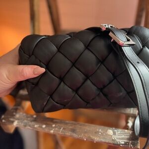 Chic Black Quilted Leather Bag